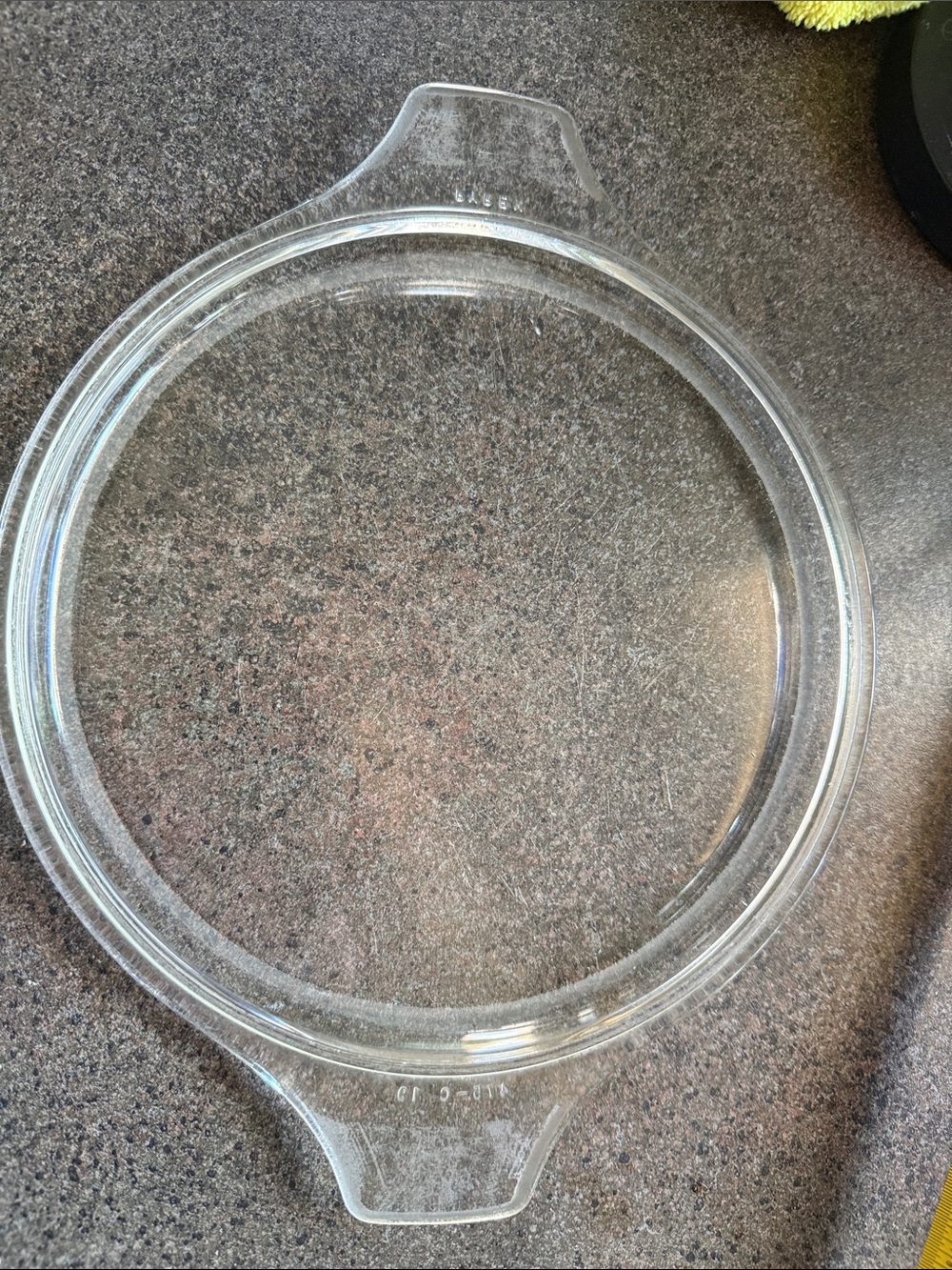 Clear 475-C19 Glass Baking Dish Lid - Round